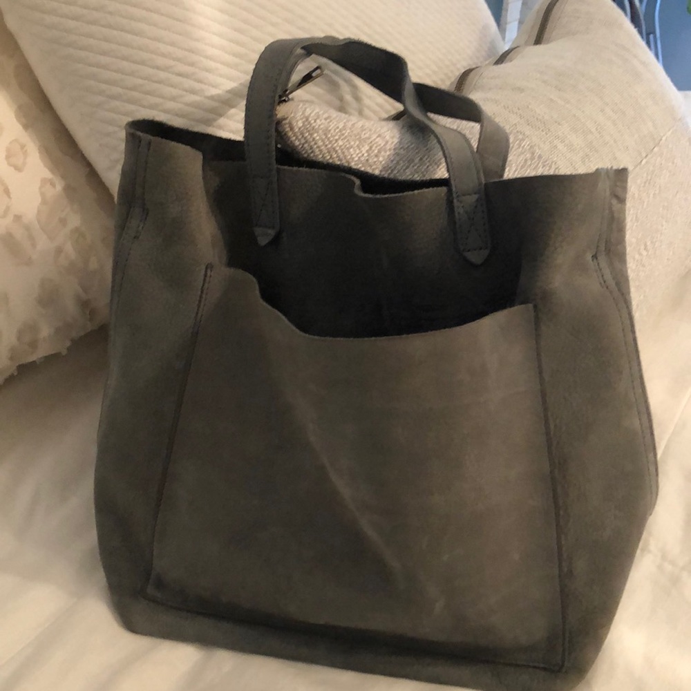 Suede Madewell Medium Transport Tote